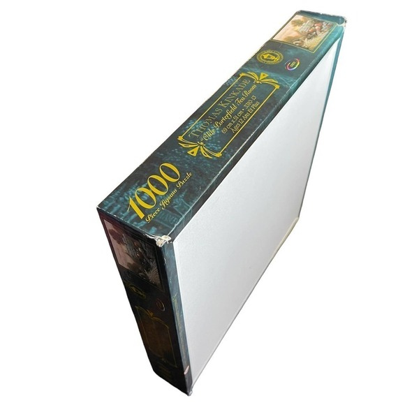 Thomas Kinkade 1000 PC Puzzle Olde Porterfield Tea Room SEALED 1999 VTG - Picture 6 of 10